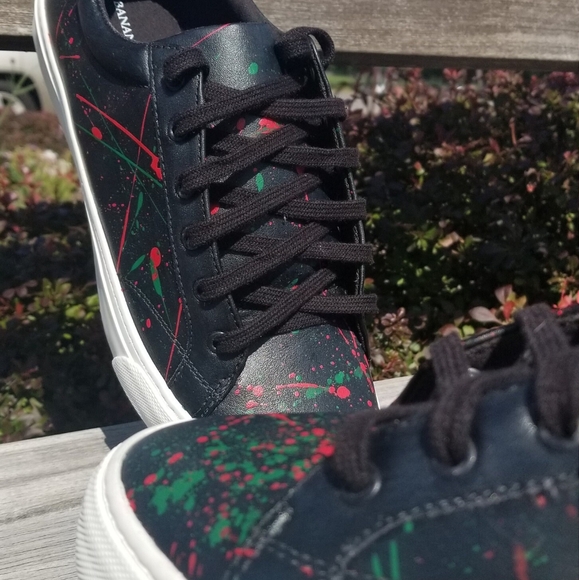 Paint Splatter Custom Sneakers Men's 11 - Picture 4 of 10